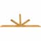 Ekena Millwork Saratoga Rough Sawn Timber Gable Bracket, Western Red Cedar, 84"W x 38"H x 2"D x 4"F, 11/12 Pitch GBW084X38X0204SAR00RWR - alternate 4
